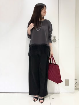 「UNTITLED（アンタイトル）のアイテム」を使った、moeさん（レディース・158cm）の秋コーディネート