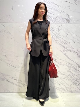 「COUP DE CHANCE（クードシャンス）のアイテム（ベスト）」を使った、saitouさん（レディース・150cm）の夏コーディネート