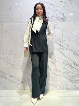 「COUP DE CHANCE（クードシャンス）のアイテム（ベスト）」を使った、saitouさん（レディース・150cm）の冬コーディネート