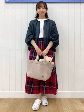 「アイテム（おもちゃ、ベージュ系）」を使った、yoshiさん（レディース・153cm）の秋コーディネート