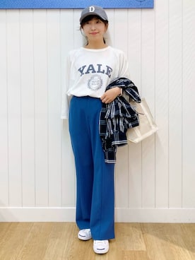 「ORCIVAL（オーシバル）のアイテム」を使った、yoshiさん（レディース・153cm）の夏コーディネート
