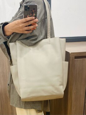 「one'sterrace（ワンズテラス）のアイテム（トートバッグ）」を使った、idkさん（レディース・158cm）の秋コーディネート