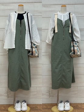 「one'sterrace（ワンズテラス）のアイテム」を使った、idkさん（レディース・158cm）の春コーディネート