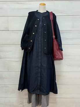 「one'sterrace（ワンズテラス）のアイテム」を使った、idkさん（レディース・158cm）の秋コーディネート