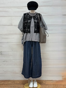 「UNTITLED（アンタイトル）のアイテム（ワンピース/ドレス）」を使った、idkさん（レディース・158cm）の春コーディネート