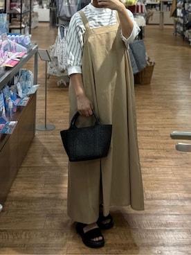 「one'sterrace（ワンズテラス）のアイテム（トートバッグ）」を使った、idkさん（レディース・158cm）の春コーディネート