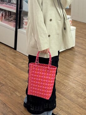 「one'sterrace（ワンズテラス）のアイテム（トートバッグ）」を使った、idkさん（レディース・158cm）の春コーディネート