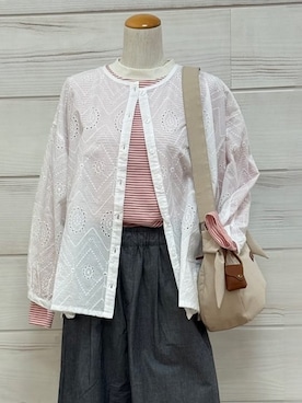 「one'sterrace（ワンズテラス）のアイテム」を使った、idkさん（レディース・158cm）の春コーディネート