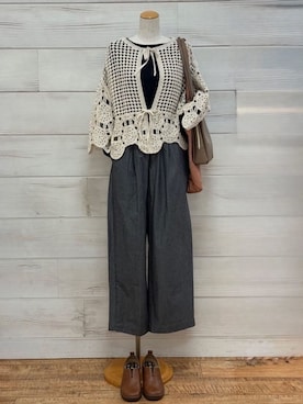 「one'sterrace（ワンズテラス）のアイテム」を使った、idkさん（レディース・158cm）の春コーディネート