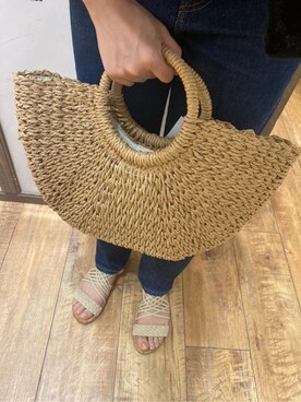 「one'sterrace（ワンズテラス）のアイテム（トートバッグ）」を使った、idkさん（レディース・158cm）の夏コーディネート
