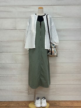 「one'sterrace（ワンズテラス）のアイテム」を使った、idkさん（レディース・158cm）の春コーディネート