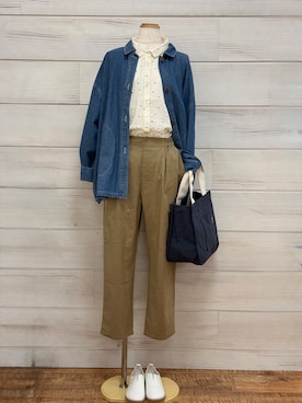 「one'sterrace（ワンズテラス）のアイテム」を使った、idkさん（レディース・158cm）の春コーディネート