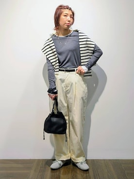 「THE SHOP TK （ザ ショップ ティーケー ）のアイテム」を使った、4410さん（レディース・160cm）の春コーディネート