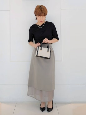 「THE SHOP TK （ザ ショップ ティーケー ）のアイテム（パンプス）」を使った、4410さん（レディース・160cm）の春コーディネート