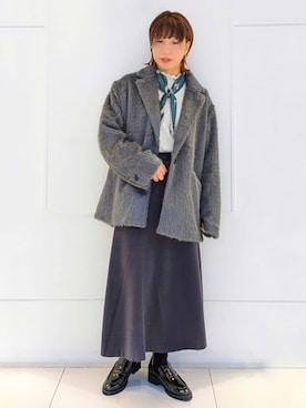 4410さん（レディース・160cm）の冬コーディネート