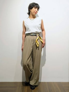 「アイテム（その他、ゴールド系）」を使った、4410さん（レディース・160cm）の夏コーディネート