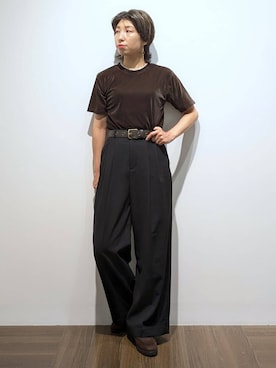 「アイテム（その他、ゴールド系）」を使った、4410さん（レディース・160cm）の秋コーディネート