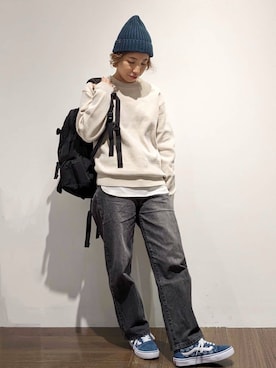 「GREGORY（グレゴリー）のアイテム」を使った、4410さん（レディース・160cm）の秋コーディネート