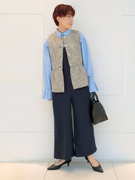 「THE SHOP TK （ザ ショップ ティーケー ）のアイテム（パンプス）」を使った、4410さん（レディース・160cm）の冬コーディネート