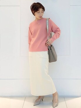 「THE SHOP TK （ザ ショップ ティーケー ）のアイテム（パンプス）」を使った、4410さん（レディース・160cm）の冬コーディネート