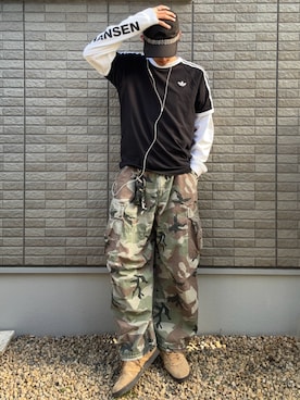 「NAUTICA（ノーティカ）のアイテム」を使った、hisa.さん（メンズ・177cm）の春コーディネート