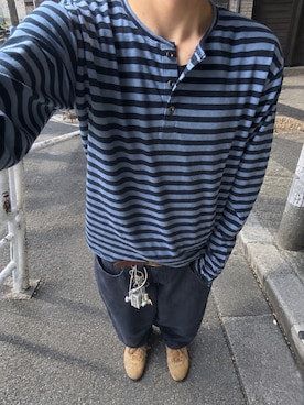 「WISH FOR EVER（ウィッシュフォーエバー）のアイテム」を使った、hisa.さん（メンズ・177cm）の秋コーディネート