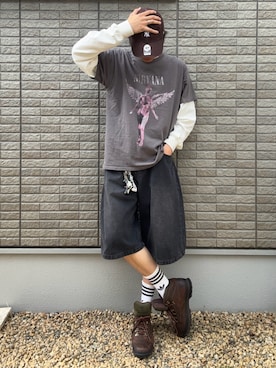 hisa.さん(メンズ・177cm)の春コーディネート