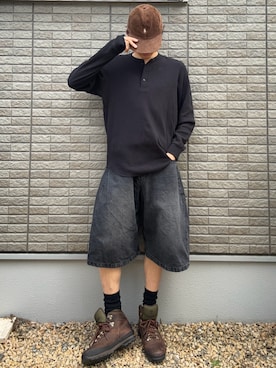 「Timberland（ティンバーランド）のアイテム」を使った、hisa.さん（メンズ・177cm）の夏コーディネート