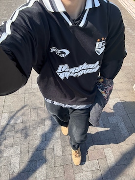 「mushwear（マッシュウェア）のアイテム」を使った、hisa.さん（メンズ・177cm）の春コーディネート