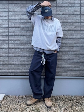 「adidas（アディダス）のガゼル / Gazelle/ アディダスオリジナルス adidas Originals（スニーカー、ブラウン系）」を使った、hisa.さん（メンズ・177cm）の春コーディネート