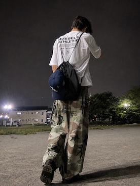 「UMBRO（アンブロ）のアイテム」を使った、hisa.さん（メンズ・177cm）の夏コーディネート