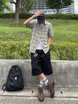 「Timberland（ティンバーランド）のアイテム」を使った、hisa.さん（メンズ・177cm）の夏コーディネート