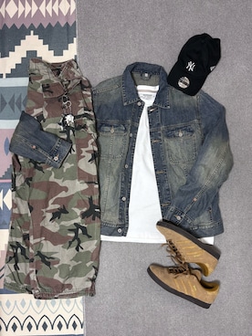 「B.C STOCK（ベーセーストック）のアイテム」を使った、hisa.さん（メンズ・177cm）の冬コーディネート