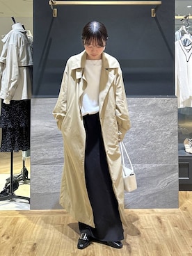 「A part by（アパートバイ）の3WAYスタンドロングコート（その他アウター、ベージュ系）」を使った、tutuememさん（レディース）の冬コーディネート