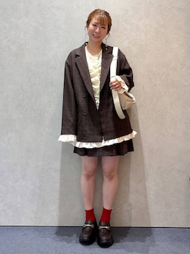 ふうかちさん（レディース・156cm）の秋コーディネート