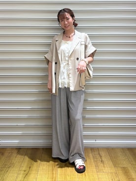 ふうかちさん（レディース・156cm）の夏コーディネート