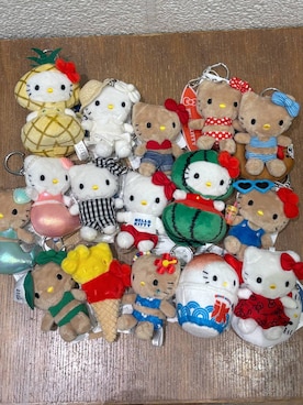 「LOWRYS FARM（ローリーズファーム）の【サンリオキャラクターズ】ヌイキーホルダー8 647243/GOODS（キーホルダー、その他）」を使った、ふうかちさん（レディース・156cm）の春コーディネート