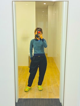 「Champion（チャンピオン）のアイテム」を使った、peeeeaさん（レディース・155cm）の春コーディネート