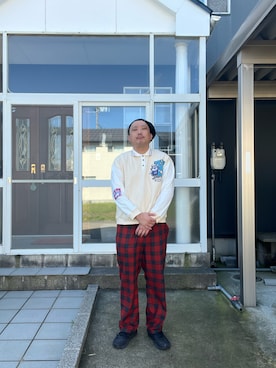 「アイテム（ポロシャツ）」を使った、takahiro666さん（メンズ・179cm・30代）の秋コーディネート