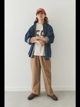 「URBAN RESEARCH Sonny Label（アーバンリサーチサニーレーベル）のアイテム（キャップ）」を使った、Kentaさん（メンズ・179cm）の夏コーディネート