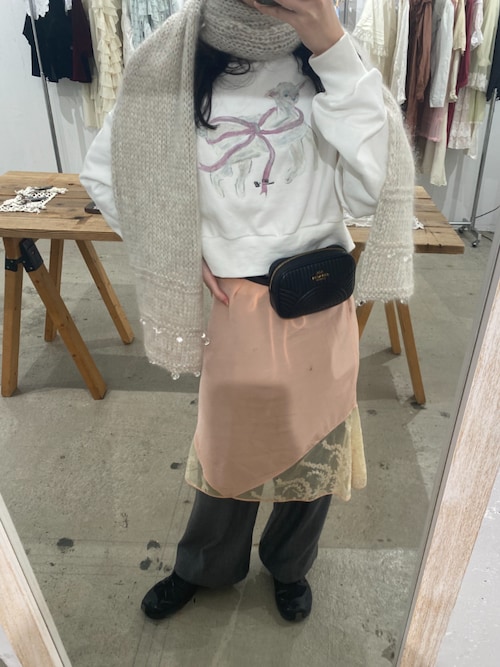 Lam Balm】CONVENIENCE YOUNG Collaboration クロップドスウェット