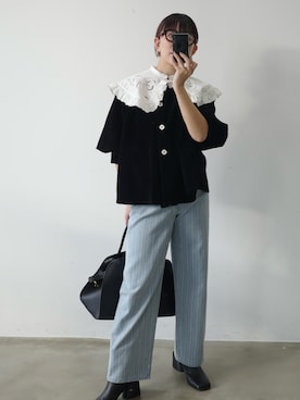 「アイテム（その他アウター）」を使った、lambalmさん（レディース・156cm）の秋コーディネート