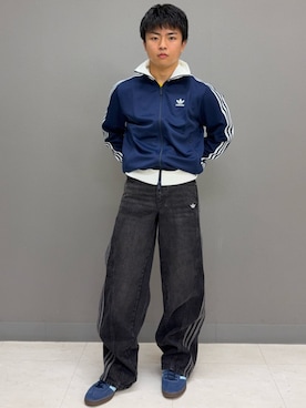 「アイテム（ジャージ）」を使った、HYさん（メンズ・170cm）の秋コーディネート