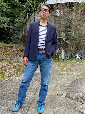 「GERMAN TRAINER（ジャーマントレーナー）のアイテム」を使った、tsunthun0123さん（メンズ・183cm）の秋コーディネート