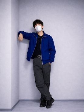 「AZUL（アズール）のアイテム」を使った、KOYO|低身長さん（メンズ・163cm）の冬コーディネート