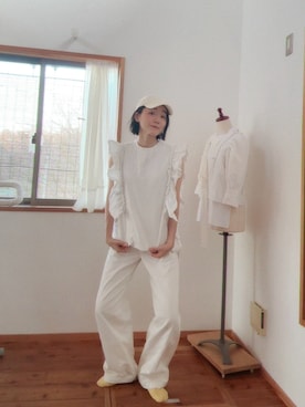 「styiro（スタイロ）のアイテム」を使った、RYOKO  Yuhasaさん（レディース・172cm）の春コーディネート