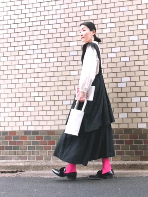 HOLIDAY（ホリデイ）の「LINEN RAFFLE APRON DRESS リネンラッフル