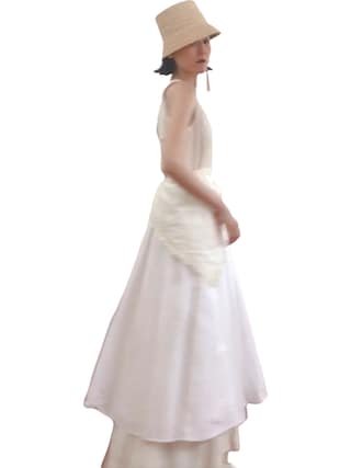 Ameri（アメリ）の「MEDI BACK OPEN COTTON DRESS（ワンピース）」 - WEAR