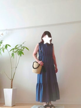 「DRESKIP（ドレスキップ）のアイテム（ワンピース/ドレス）」を使った、kozumiさん（レディース・162cm）の夏コーディネート