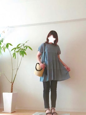 「DRESKIP（ドレスキップ）のアイテム（シューズ）」を使った、kozumiさん（レディース・162cm）の夏コーディネート